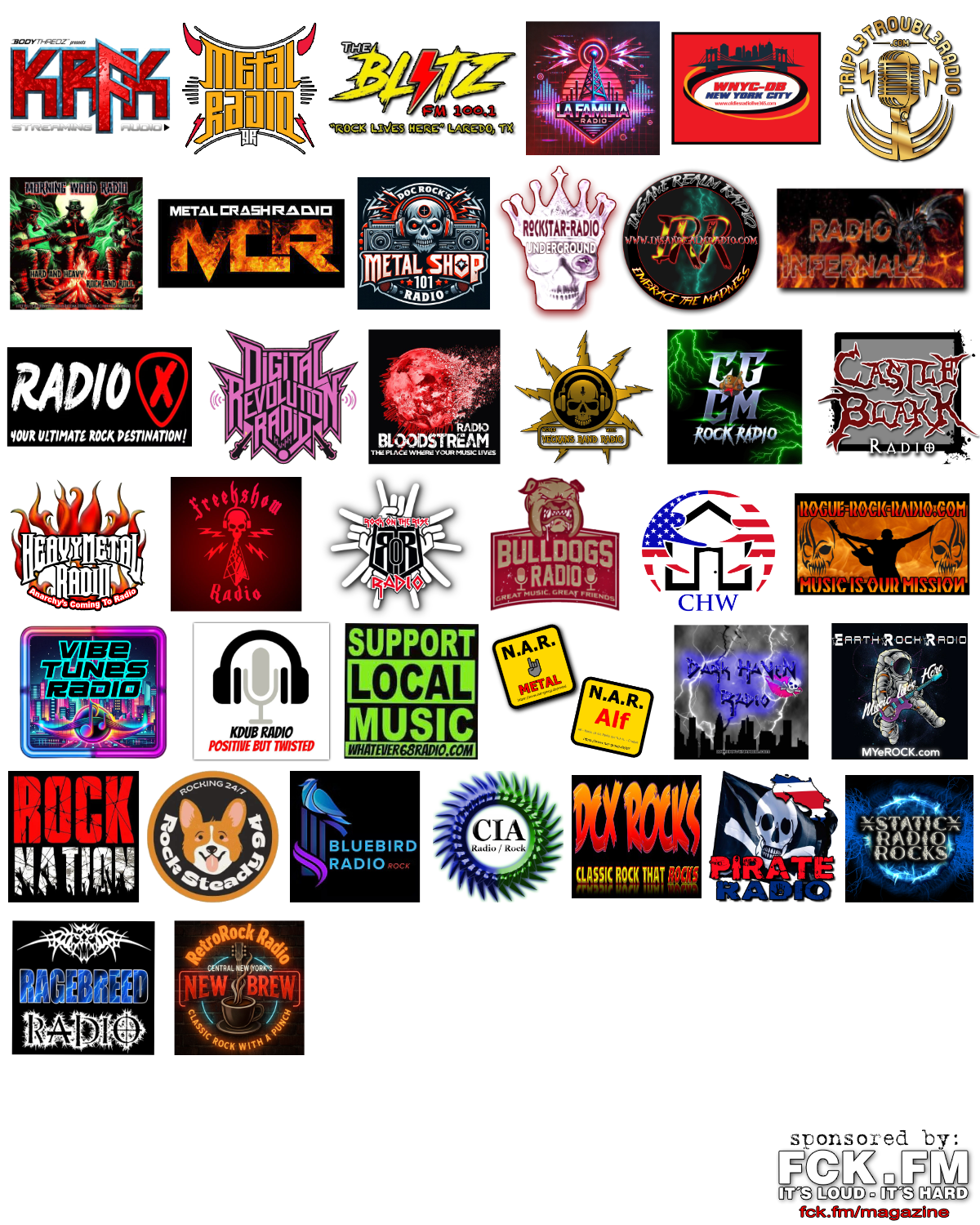 Syndicated global rock radio partners